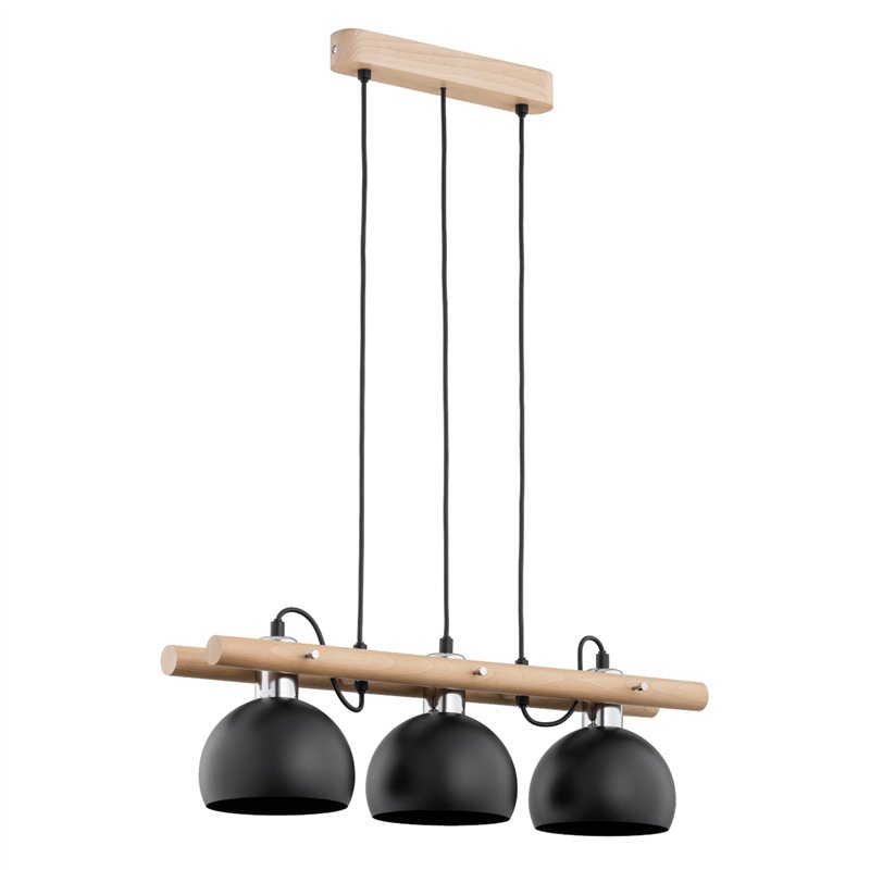 EMORIS DREWNIANA 3xE27 Alfa Lampa Wisząca EMORIS DREWNIANA 3xE27 Alfa Lampa Wisząca