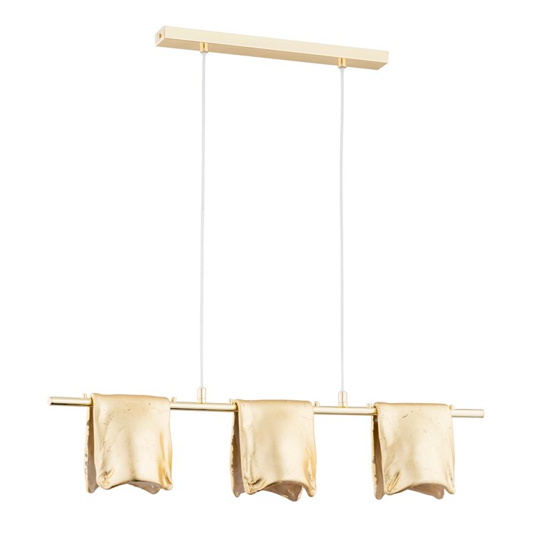 FINEZJA ZŁOTA 3xE14 Alfa Lampa Wisząca