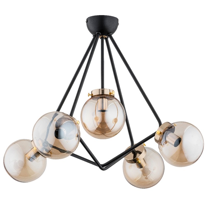 SEYNO MIX ZŁOTA 5xE14 Alfa Lampa Sufitowa SEYNO MIX ZŁOTA 5xE14 Alfa Lampa Sufitowa