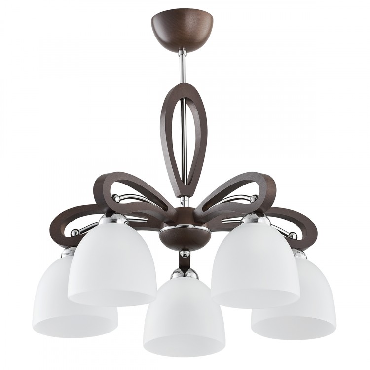 GRACJA DREWNIANA 5xE27 Alfa Lampa Sufitowa 20895