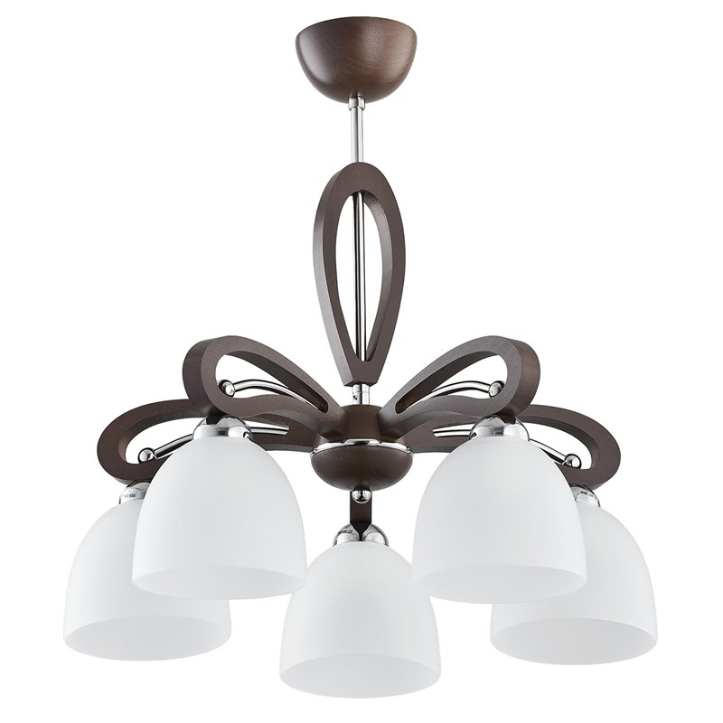GRACJA DREWNIANA 5xE27 Alfa Lampa Sufitowa GRACJA DREWNIANA 5xE27 Alfa Lampa Sufitowa