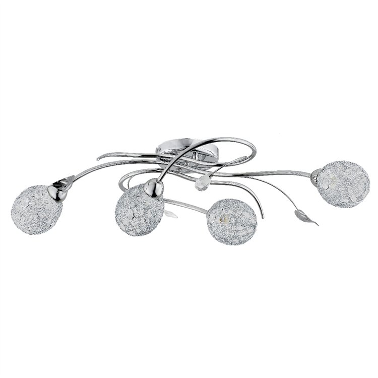 ORLEAN CHROM 4xE14 Alfa Lampa Sufitowa