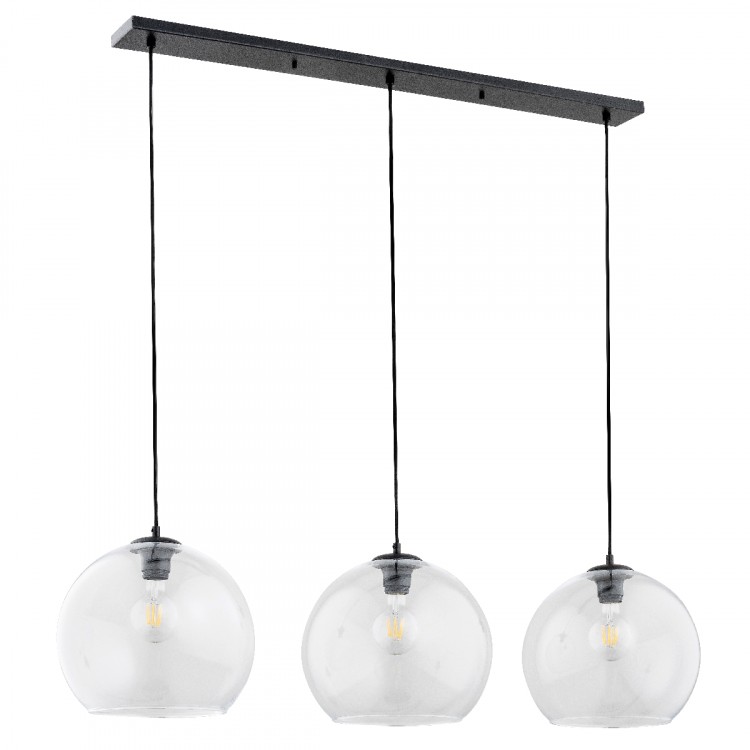 VALENCIA CZARNA 3xE27 Alfa Lampa Wisząca 63049