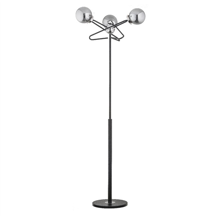 LATE CHROM 3xE14 Alfa Lampa Stojąca