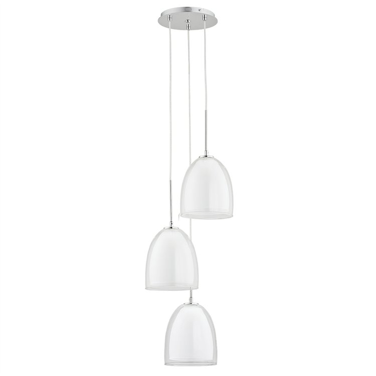 RONDA BIAŁA 3xE27 Alfa Lampa Wisząca
