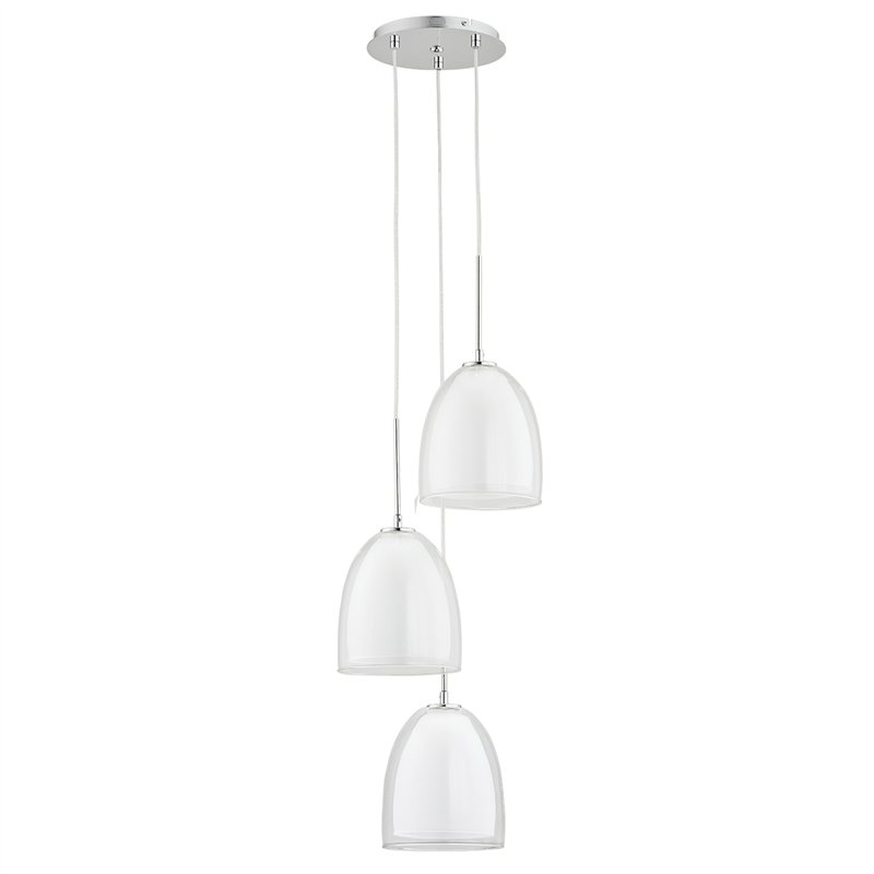 RONDA BIAŁA 3xE27 Alfa Lampa Wisząca RONDA BIAŁA 3xE27 Alfa Lampa Wisząca