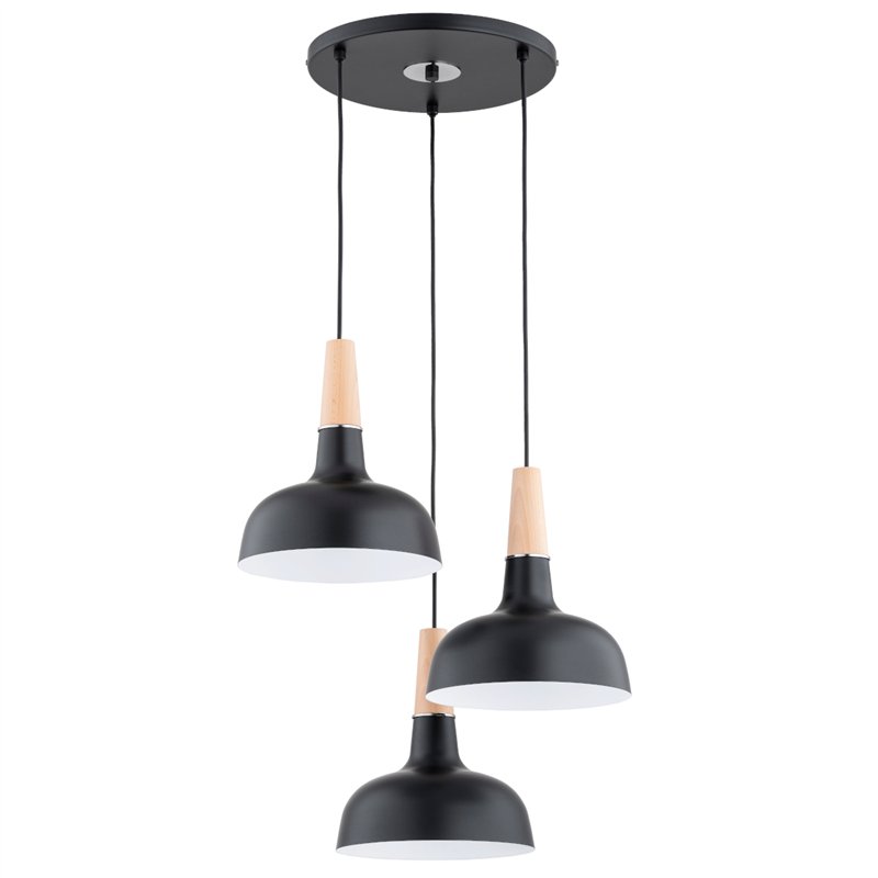 GOXA CZARNA 3xE27 Alfa Lampa Wisząca GOXA CZARNA 3xE27 Alfa Lampa Wisząca