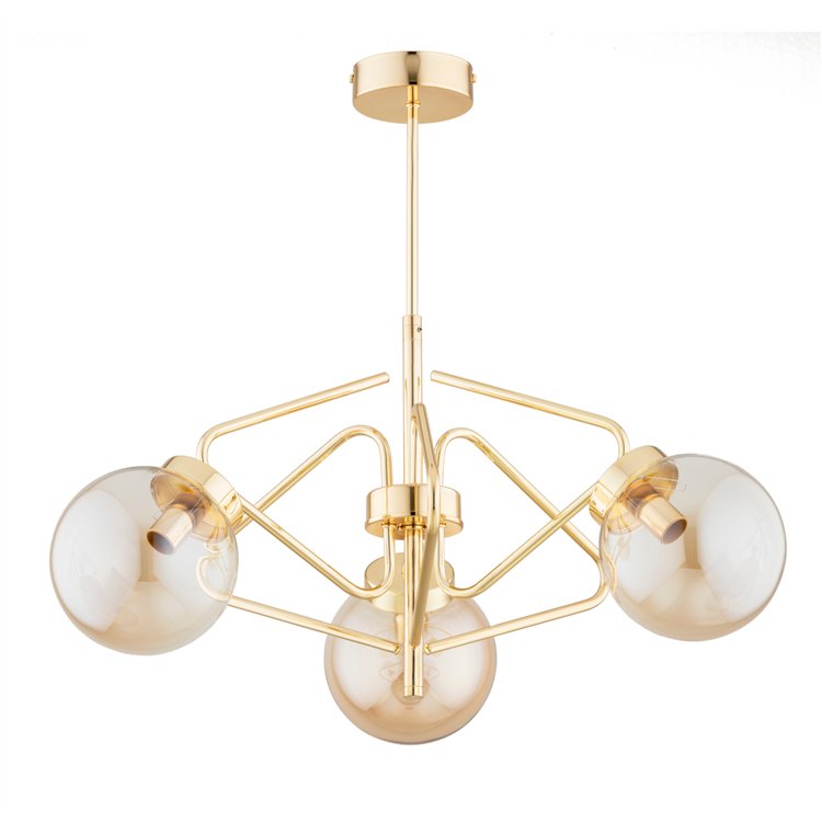 BARSUM MIX ZŁOTA 3xE14 Alfa Lampa Sufitowa