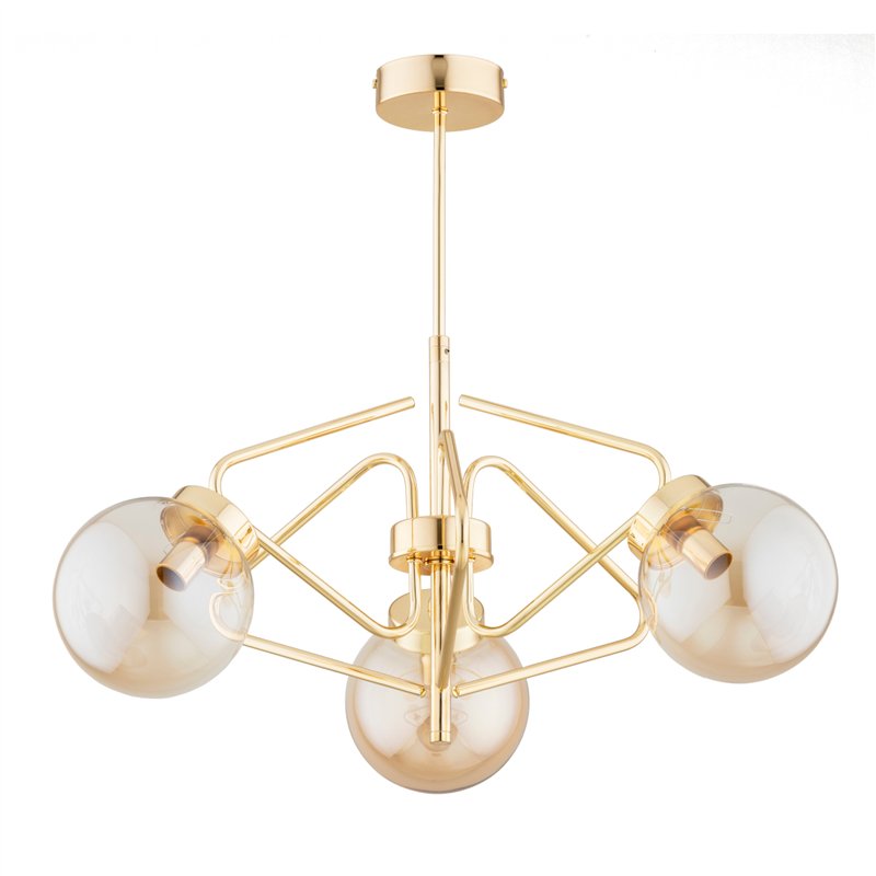 BARSUM MIX ZŁOTA 3xE14 Alfa Lampa Sufitowa BARSUM MIX ZŁOTA 3xE14 Alfa Lampa Sufitowa