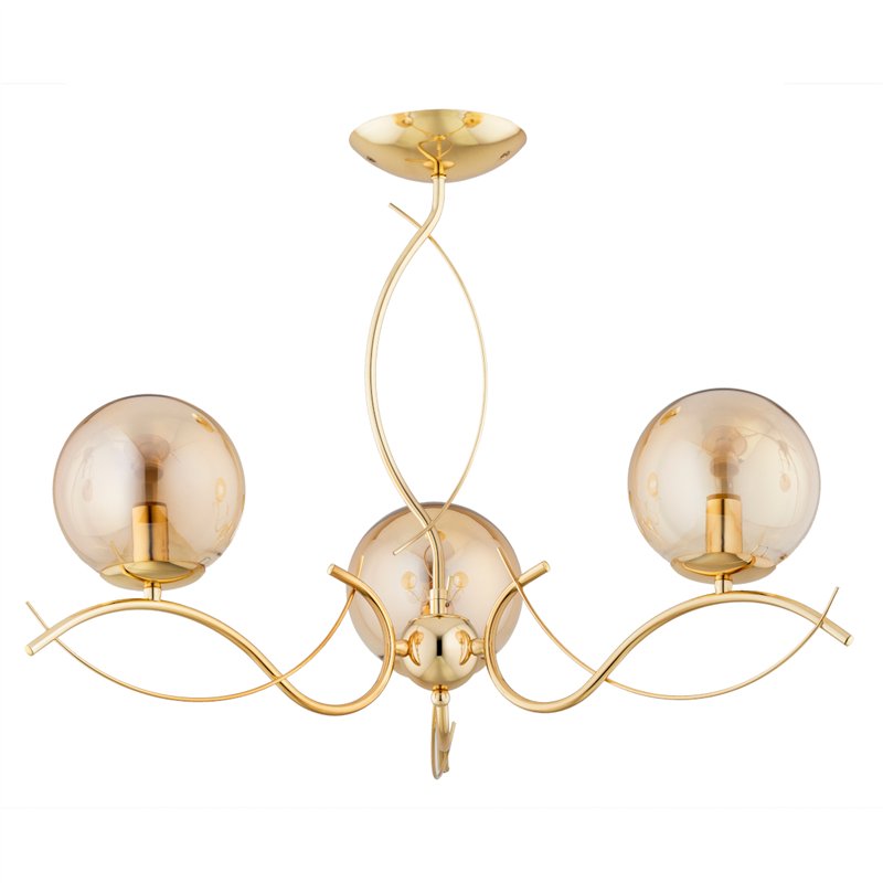 ELITA ZŁOTA 3xE14 Alfa Lampa Sufitowa ELITA ZŁOTA 3xE14 Alfa Lampa Sufitowa