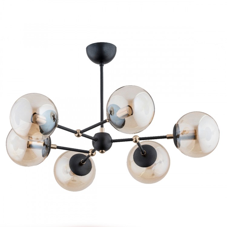 ITORIS CZARNA 6xE27 Alfa Lampa Sufitowa 60818