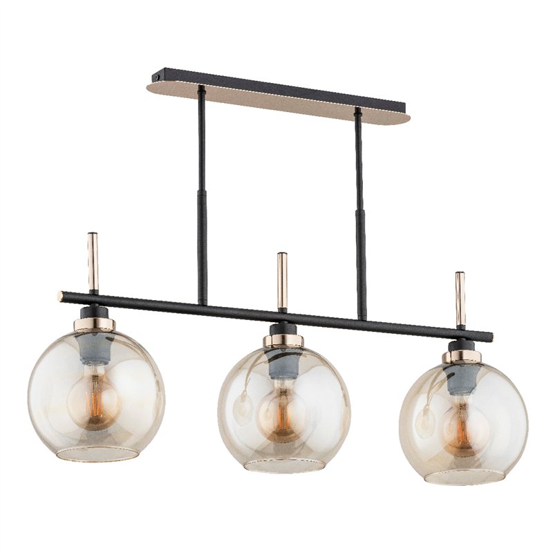 DOLFI CZARNA 3xE27 Alfa Lampa Sufitowa DOLFI CZARNA 3xE27 Alfa Lampa Sufitowa