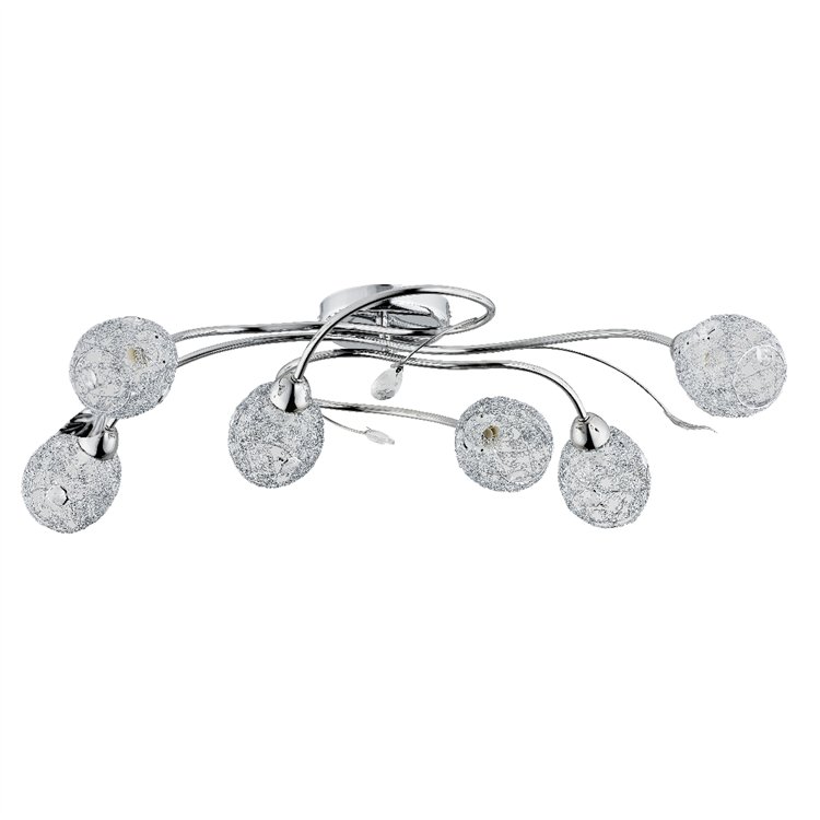 ORLEAN CHROM 6xE14 Alfa Lampa Sufitowa