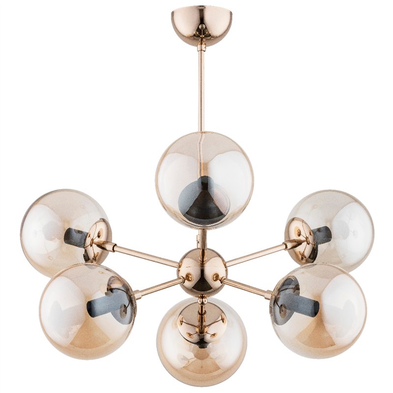 SANDY ZŁOTA 6xE14 Alfa Lampa Sufitowa SANDY ZŁOTA 6xE14 Alfa Lampa Sufitowa
