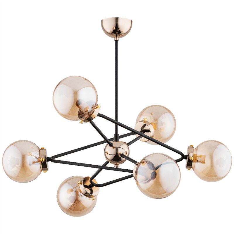 RESTO ZŁOTA 6xE14 Alfa Lampa Sufitowa RESTO ZŁOTA 6xE14 Alfa Lampa Sufitowa