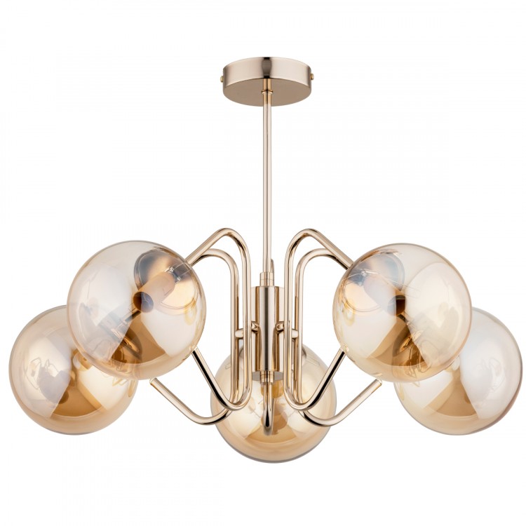 YUMA ZŁOTA 5xE14 Alfa Lampa Sufitowa 28685