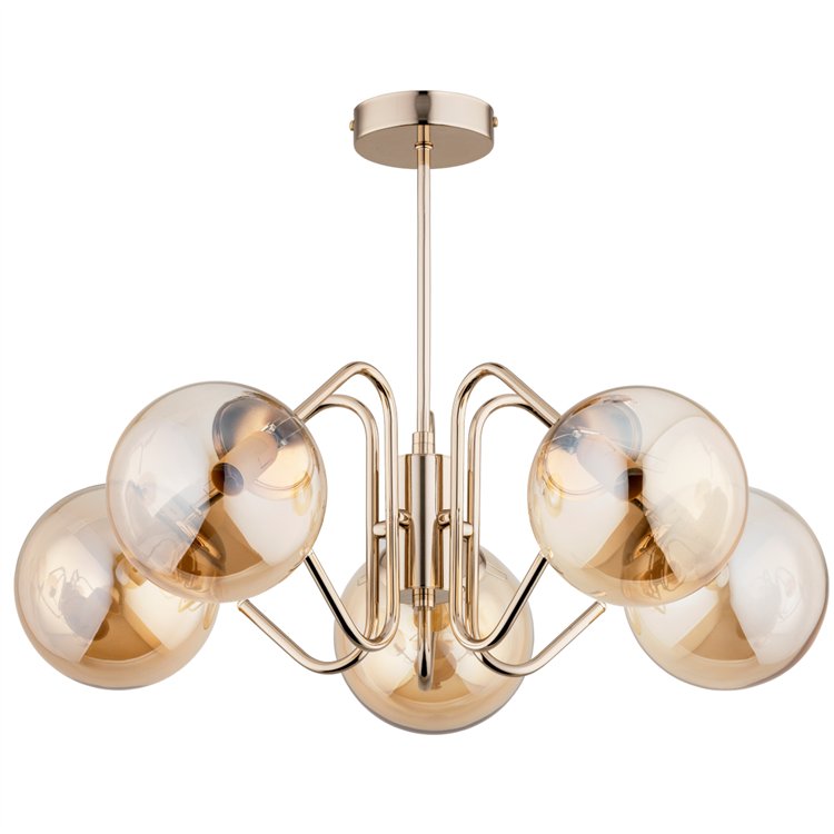 YUMA ZŁOTA 5xE14 Alfa Lampa Sufitowa