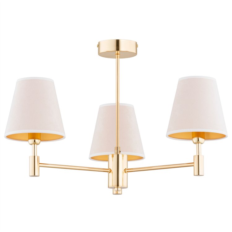 ASTRIT ZŁOTA 3xE14 Alfa Lampa Sufitowa