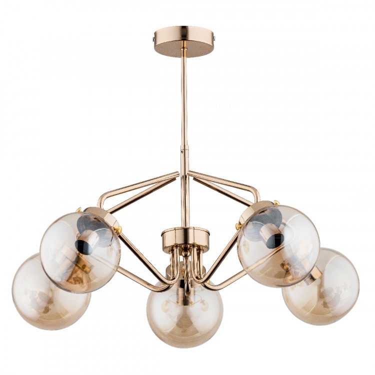 BARSUM ZŁOTA 5xE14 Alfa Lampa Sufitowa 27585
