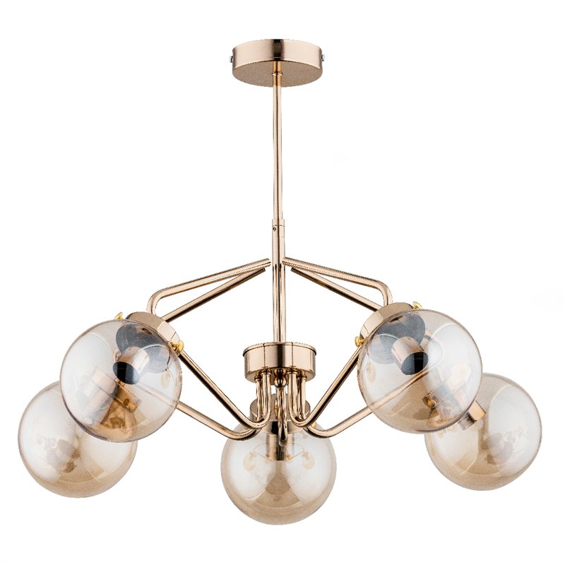 BARSUM ZŁOTA 5xE14 Alfa Lampa Sufitowa BARSUM ZŁOTA 5xE14 Alfa Lampa Sufitowa