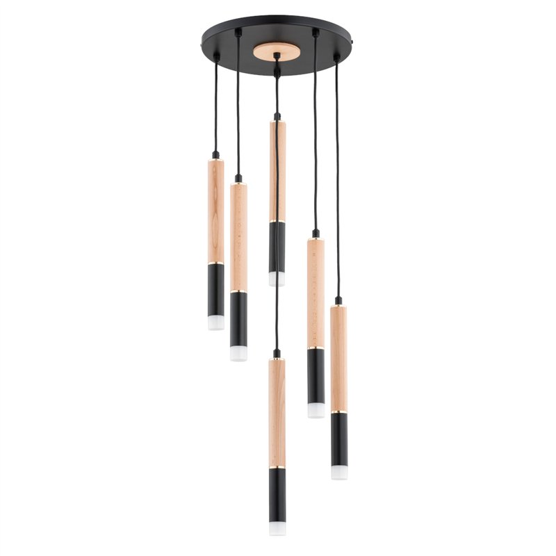 RODEO DREWNIANA 6xG9 Alfa Lampa Wisząca RODEO DREWNIANA 6xG9 Alfa Lampa Wisząca