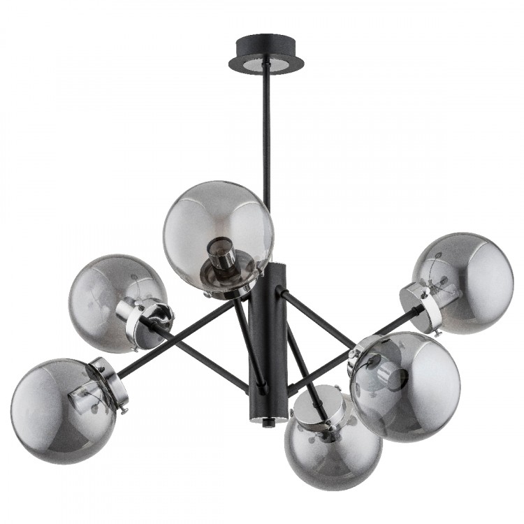 NANCY CZARNA 6xE14 Alfa Lampa Sufitowa 60808