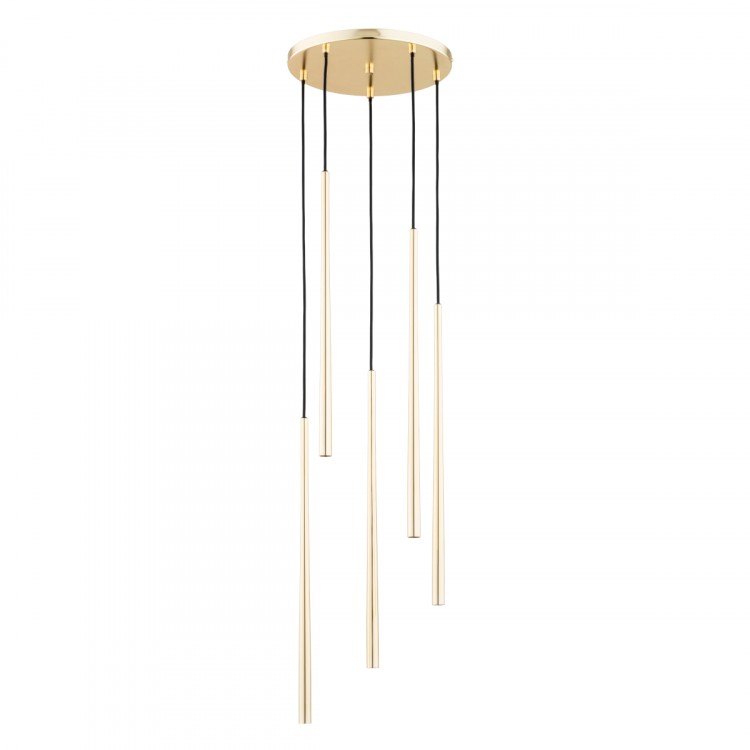 CARMEN ZŁOTA 5xG9 LED Alfa Lampa Wisząca 63144