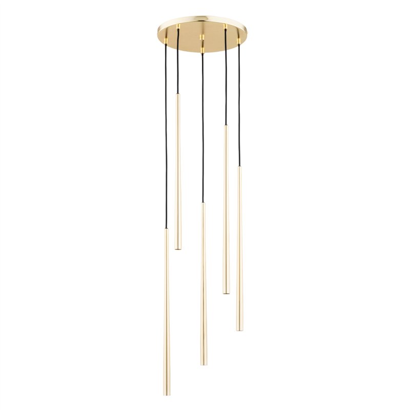 CARMEN ZŁOTA 5xG9 LED Alfa Lampa Wisząca CARMEN ZŁOTA 5xG9 LED Alfa Lampa Wisząca