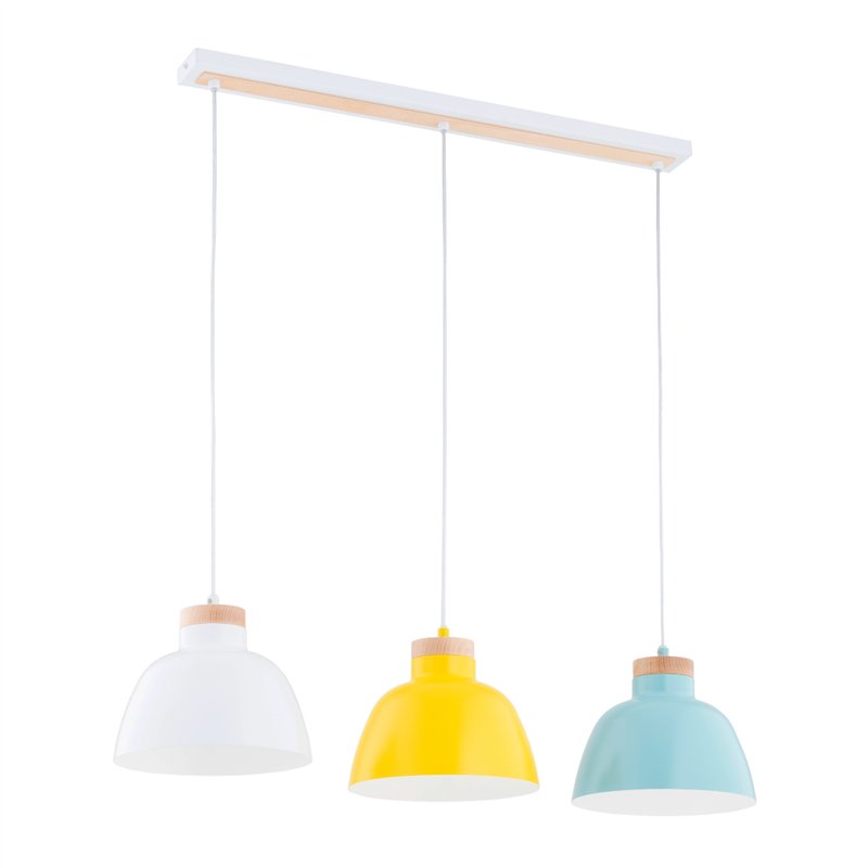 LORIEN WIELOKOLOROWA 3xE27 Alfa Lampa Wisząca LORIEN WIELOKOLOROWA 3xE27 Alfa Lampa Wisząca