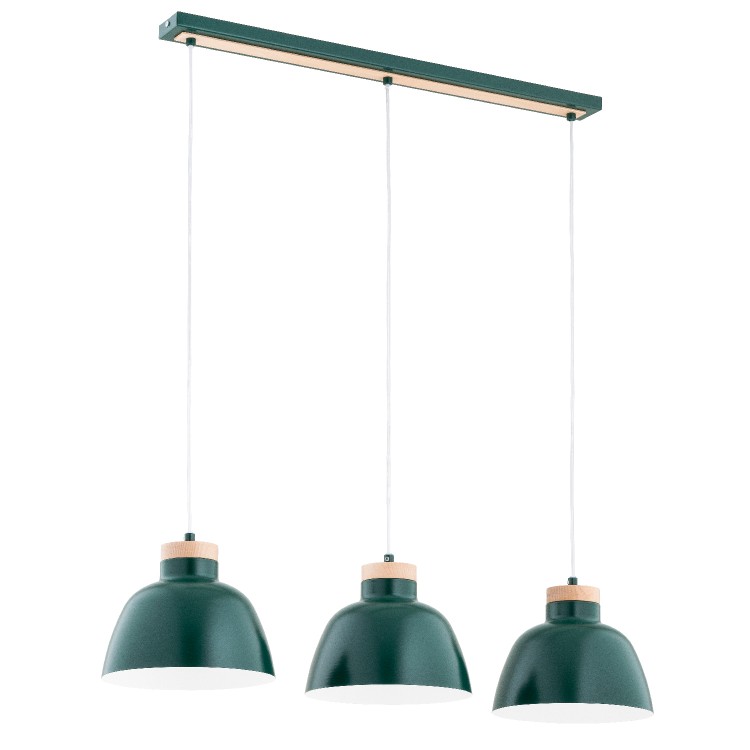 LORIEN ZIELONA 3xE27 Alfa Lampa Wisząca 62392