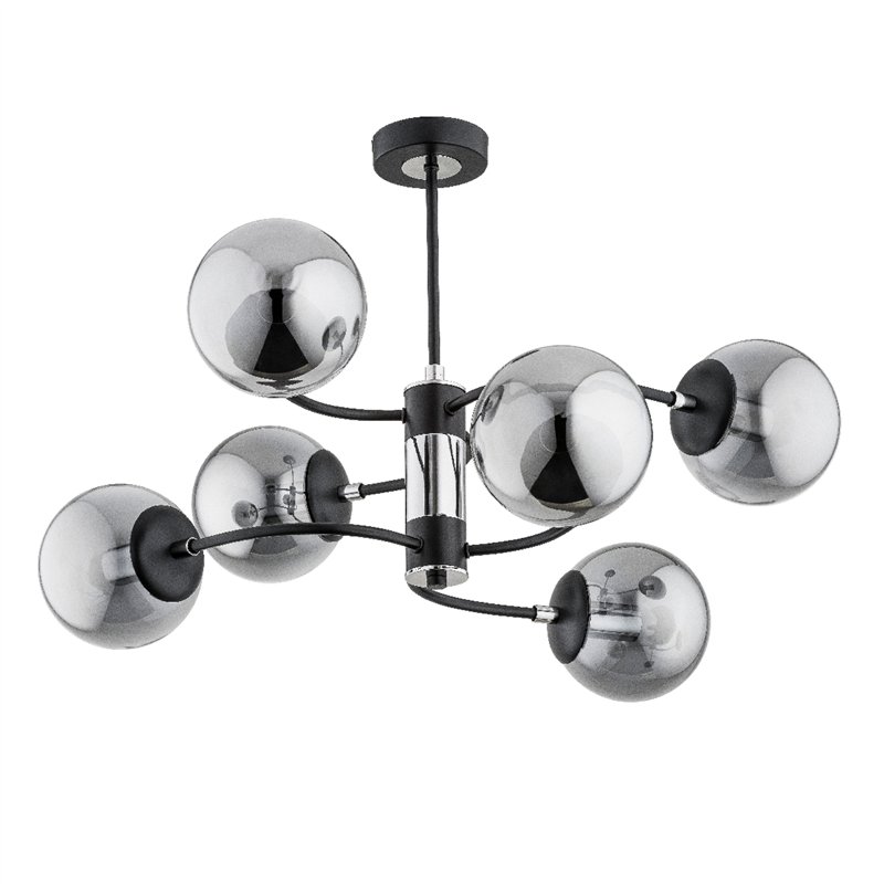 DEMA CHROM 6xE14 Alfa Lampa Sufitowa DEMA CHROM 6xE14 Alfa Lampa Sufitowa