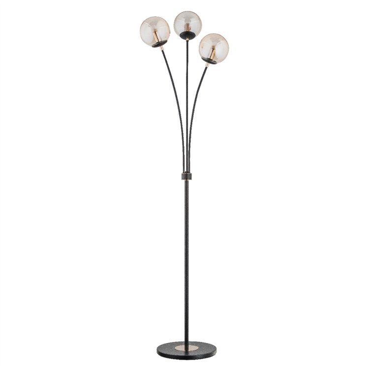 ARTIS CZARNA 3xE14 Alfa Lampa Stojąca