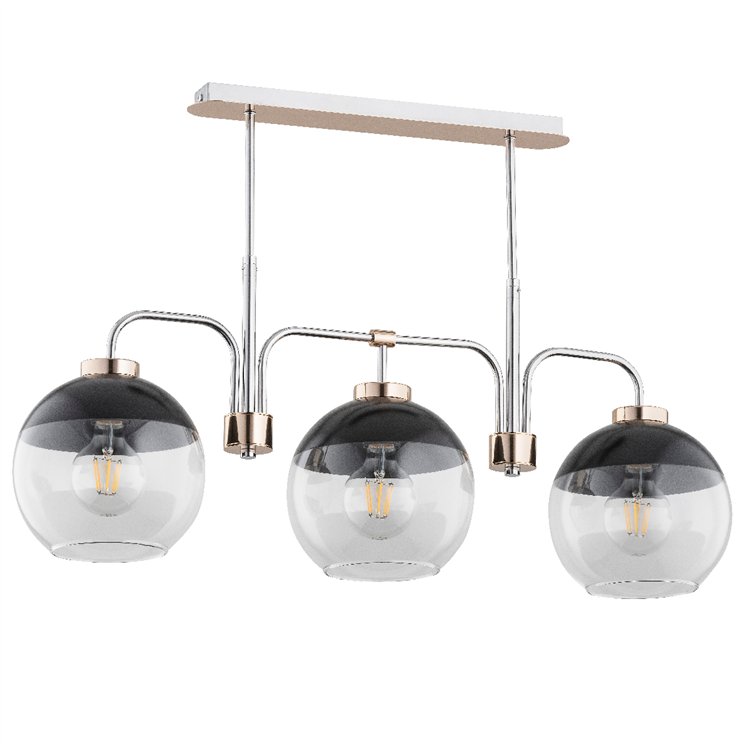 ALMARY CHROM 3xE27 Alfa Lampa Sufitowa