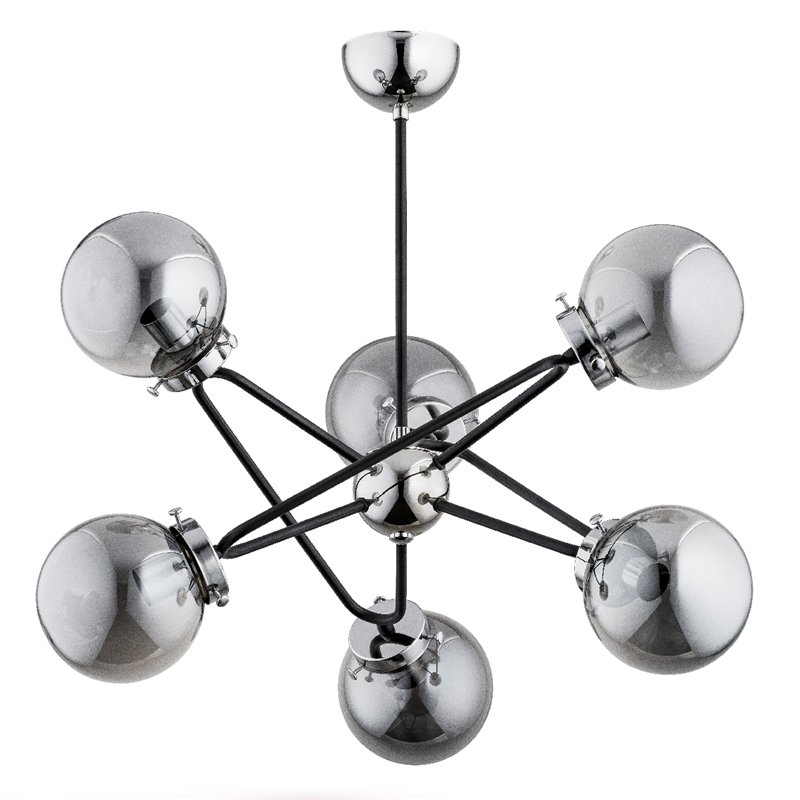 GALAXY CHROM 6xE14 Alfa Lampa Sufitowa GALAXY CHROM 6xE14 Alfa Lampa Sufitowa
