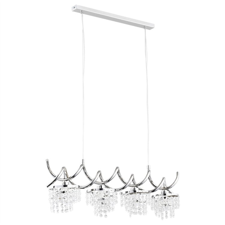 HELISA CHROM 4xE14 Alfa Lampa Wisząca
