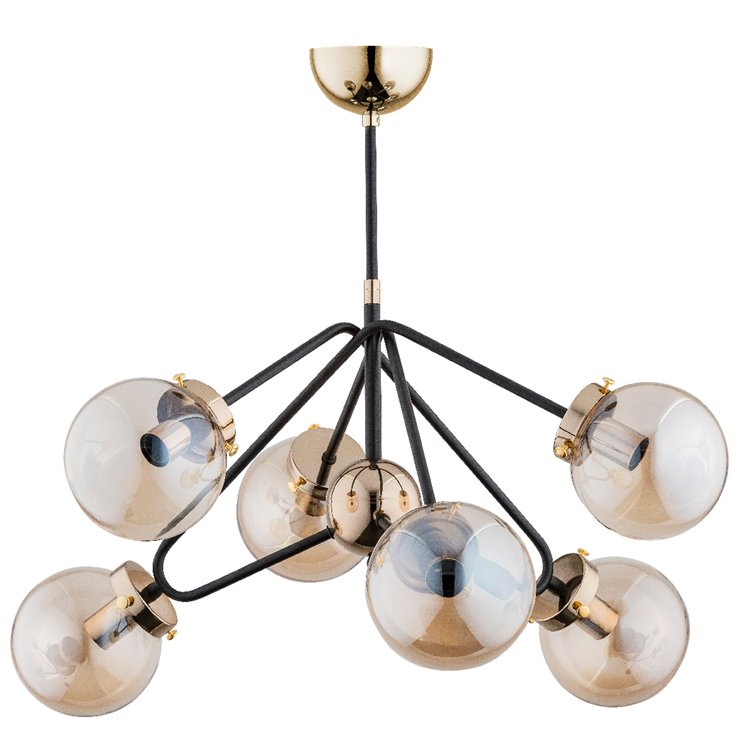 ELBA ZŁOTA 6xE14 Alfa Lampa Sufitowa