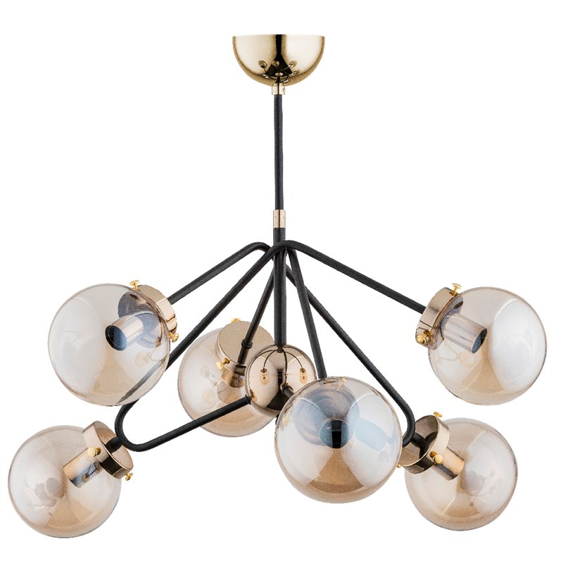 ELBA ZŁOTA 6xE14 Alfa Lampa Sufitowa ELBA ZŁOTA 6xE14 Alfa Lampa Sufitowa