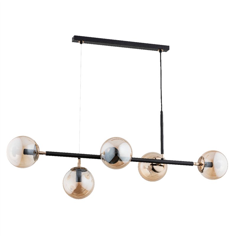 DANSA CZARNA 5xE14 Alfa Lampa Wisząca DANSA CZARNA 5xE14 Alfa Lampa Wisząca