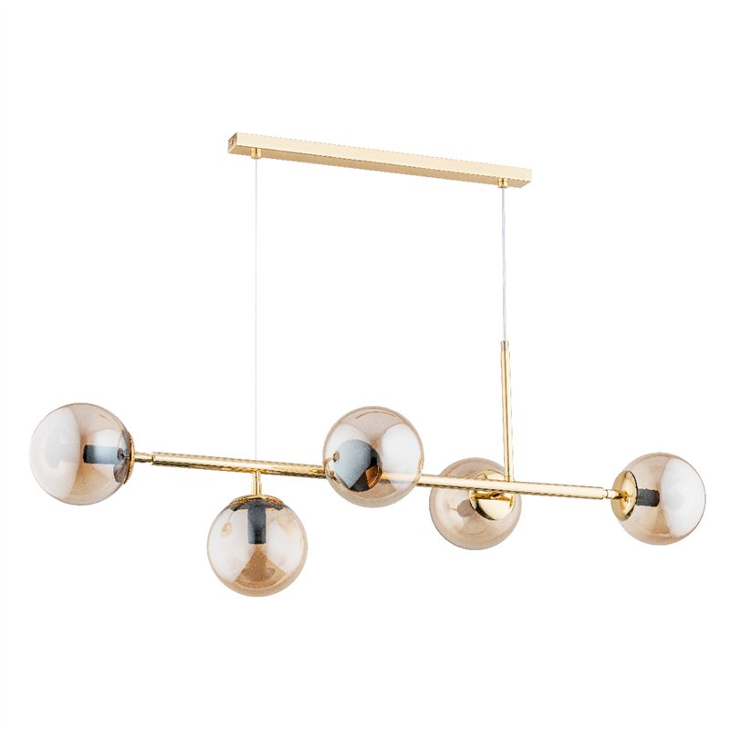 DANSA ZŁOTA 5xE14 Alfa Lampa Wisząca DANSA ZŁOTA 5xE14 Alfa Lampa Wisząca