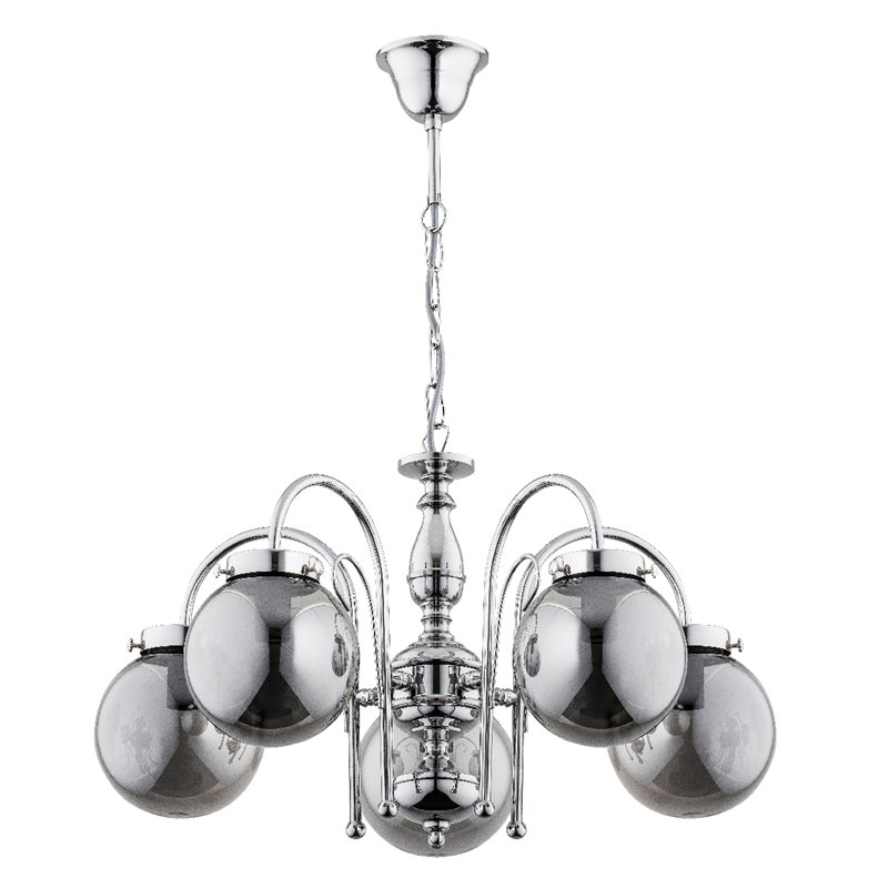 HERO CHROM 5xE14 Alfa Żyrandol HERO CHROM 5xE14 Alfa Żyrandol