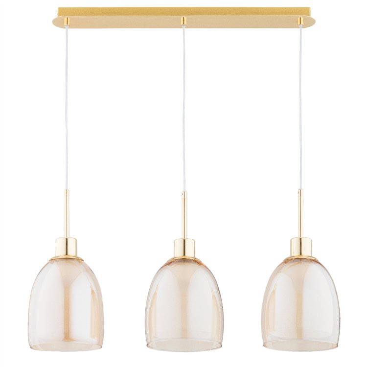 DERSEL ZŁOTA 3xE27 Alfa Lampa Wisząca