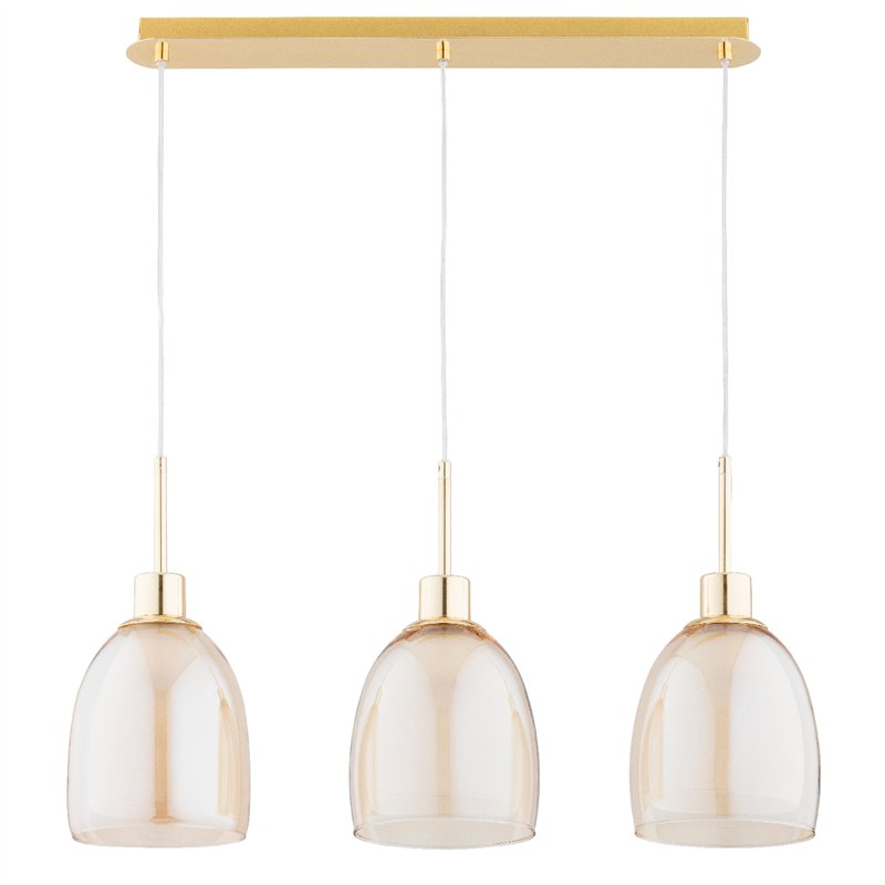 DERSEL ZŁOTA 3xE27 Alfa Lampa Wisząca DERSEL ZŁOTA 3xE27 Alfa Lampa Wisząca