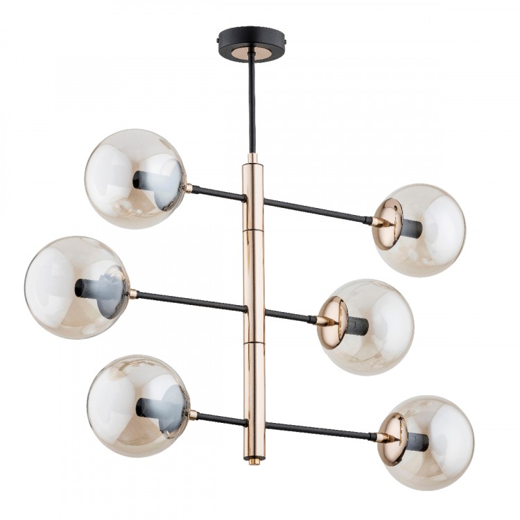 PESCO ZŁOTA 6xE14 Alfa Lampa Sufitowa 63025