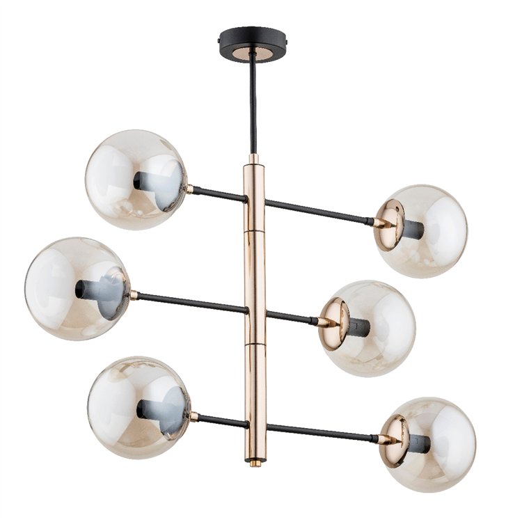 PESCO ZŁOTA 6xE14 Alfa Lampa Sufitowa