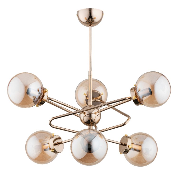 RITO ZŁOTA 6xE14 Alfa Lampa Sufitowa