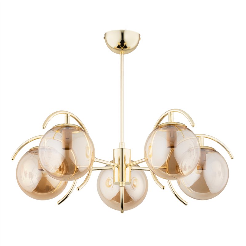 EL-DORADO ZŁOTA 5xE14 Alfa Lampa Sufitowa EL-DORADO ZŁOTA 5xE14 Alfa Lampa Sufitowa