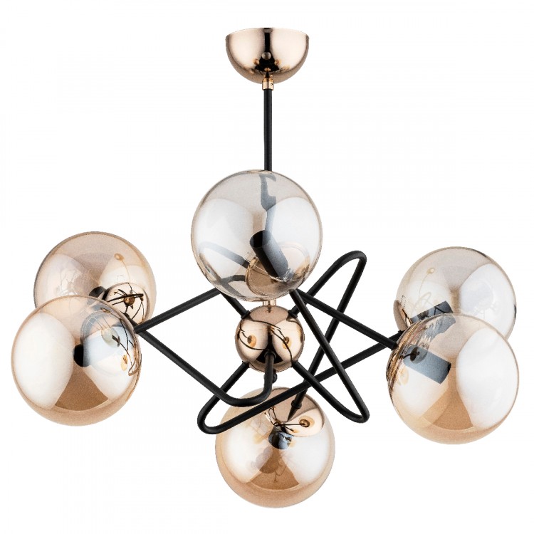 VIRGINIA ZŁOTA 6xE14 Alfa Lampa Sufitowa 63103