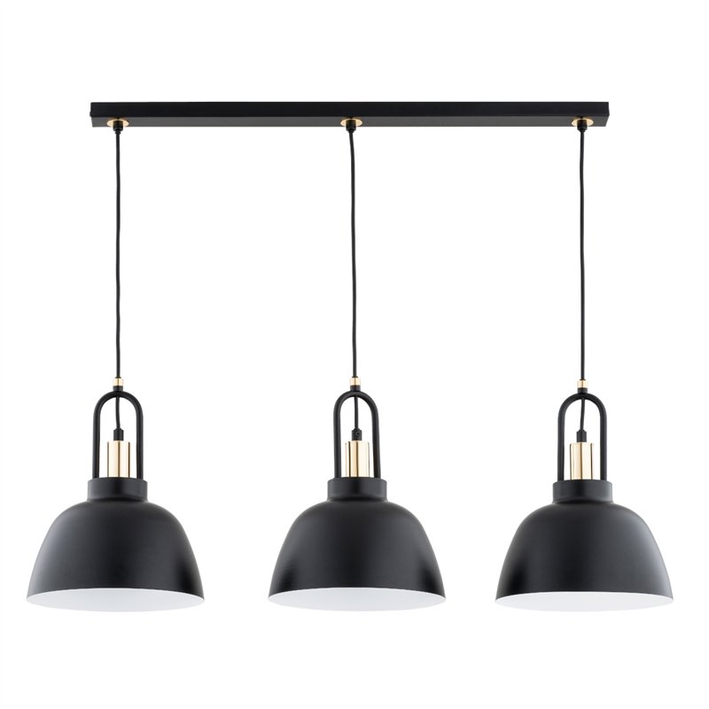 MIRAVE CZARNO-ZŁOTA 3xE27 Alfa Lampa Wisząca MIRAVE CZARNO-ZŁOTA 3xE27 Alfa Lampa Wisząca