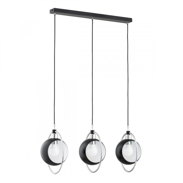 OLIMPIA CZARNA 3xE27 Alfa Lampa Wisząca 62318