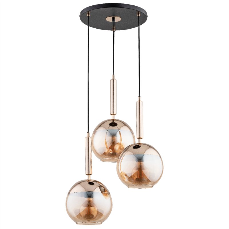 VOLDA NEW ZŁOTA 3xE27 Alfa Lampa Wisząca VOLDA NEW ZŁOTA 3xE27 Alfa Lampa Wisząca